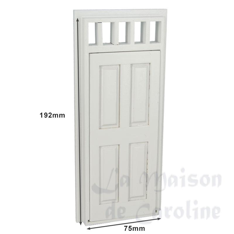 4 panel interior door with mullions white miniature 1:12 Bilder 2