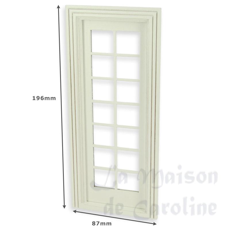 single french door w/mullions, white miniature 1:12 Bilder 1