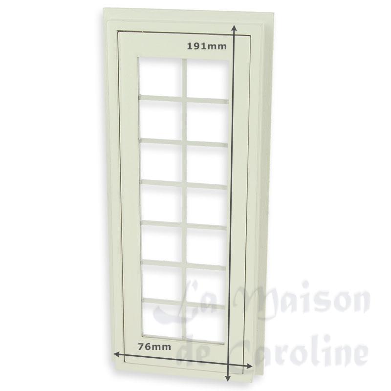 single french door w/mullions, white miniature 1:12 Bilder 2