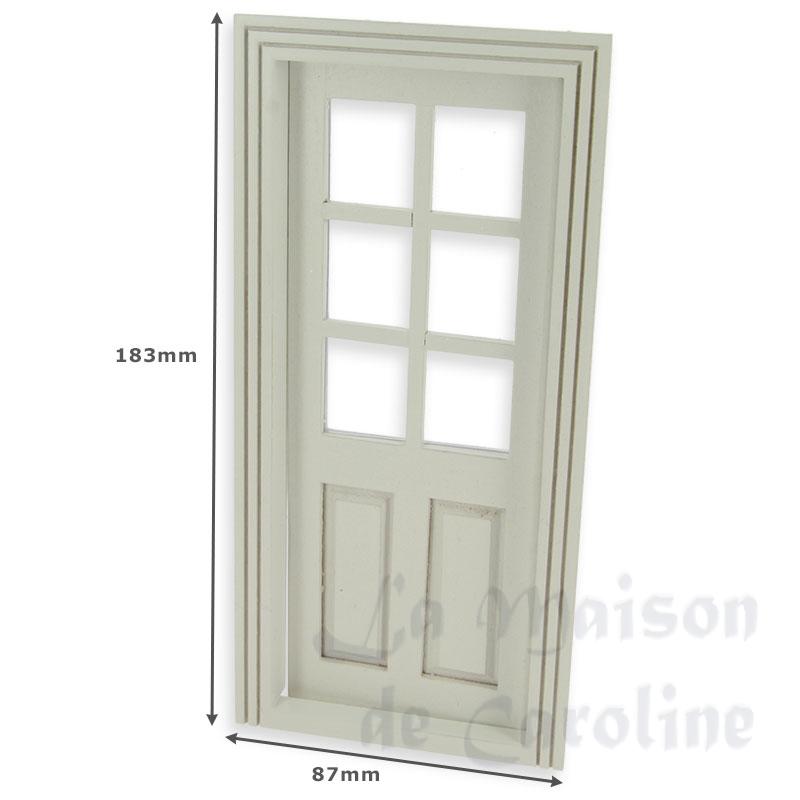 single door half mullions, white miniature 1:12 Bilder 1