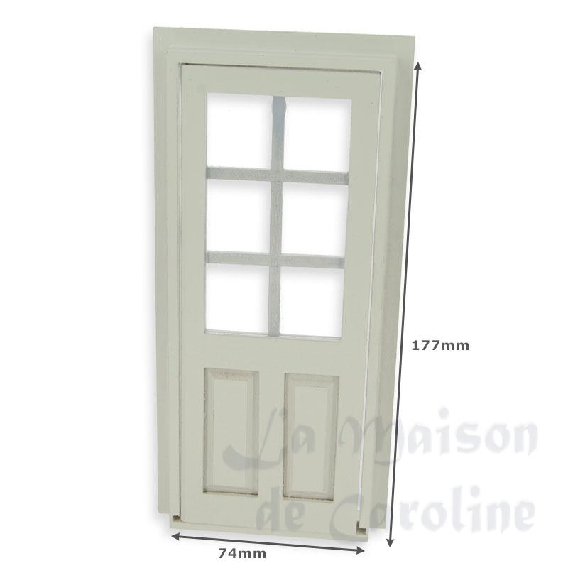 single door half mullions, white miniature 1:12 Bilder 2