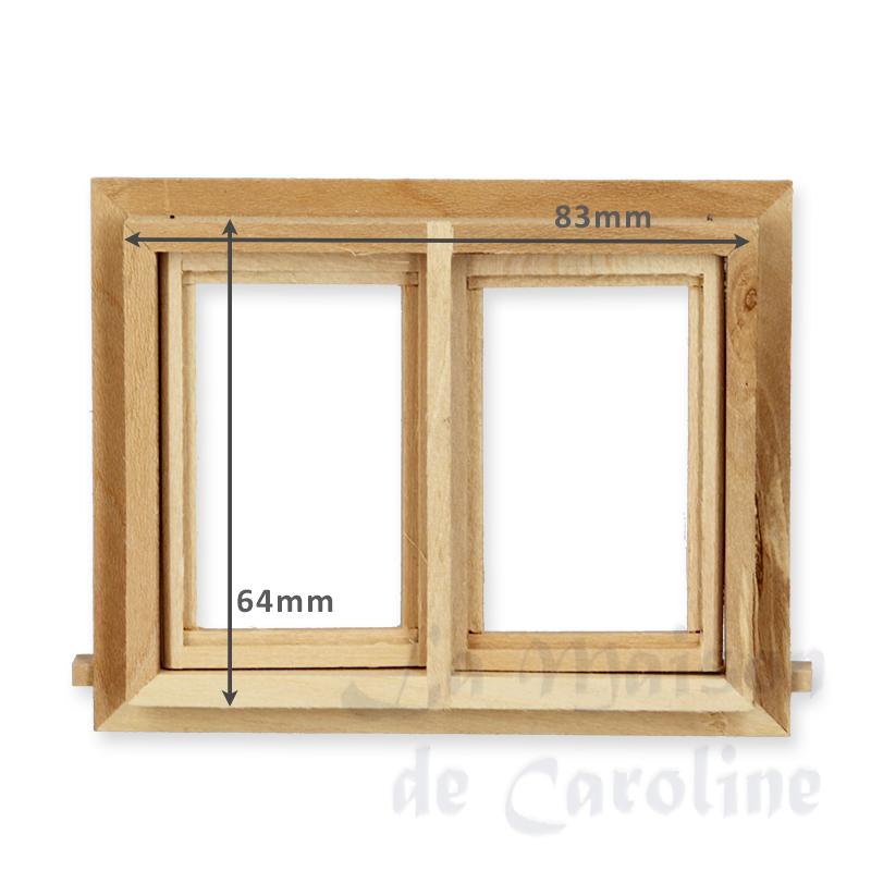 small working window bare wood for dollhouses 1:12 photo 3 small working window bare wood for dollhouses 1:12 photo 3