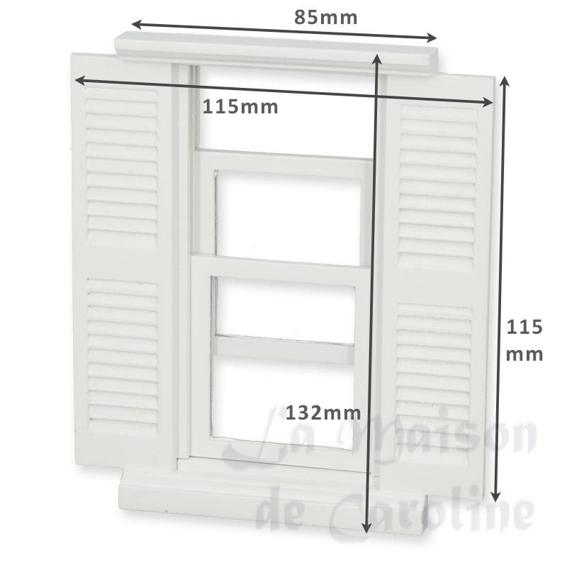 lpt louvered window white for dollhouses 1:12 photo 2