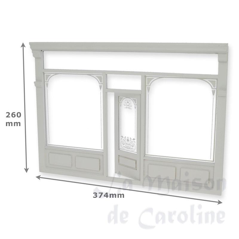 shop front white miniature 1:12 Bilder 1