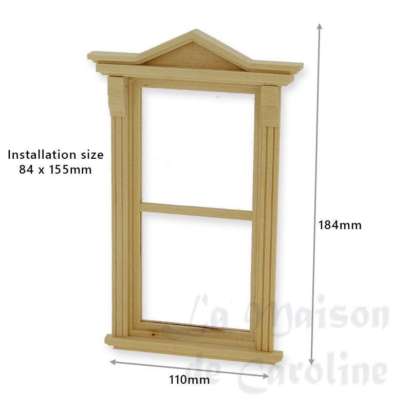 large unglazed victorian window miniature 1:12 Bilder 1