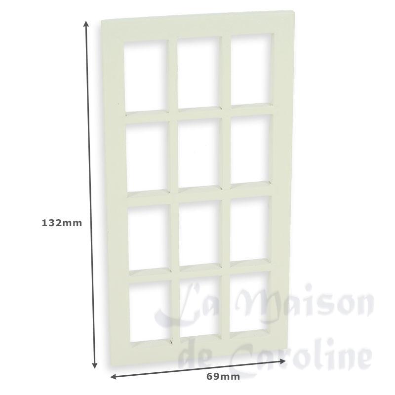 georgian window w/mullions white miniature 1:12 Bilder 1