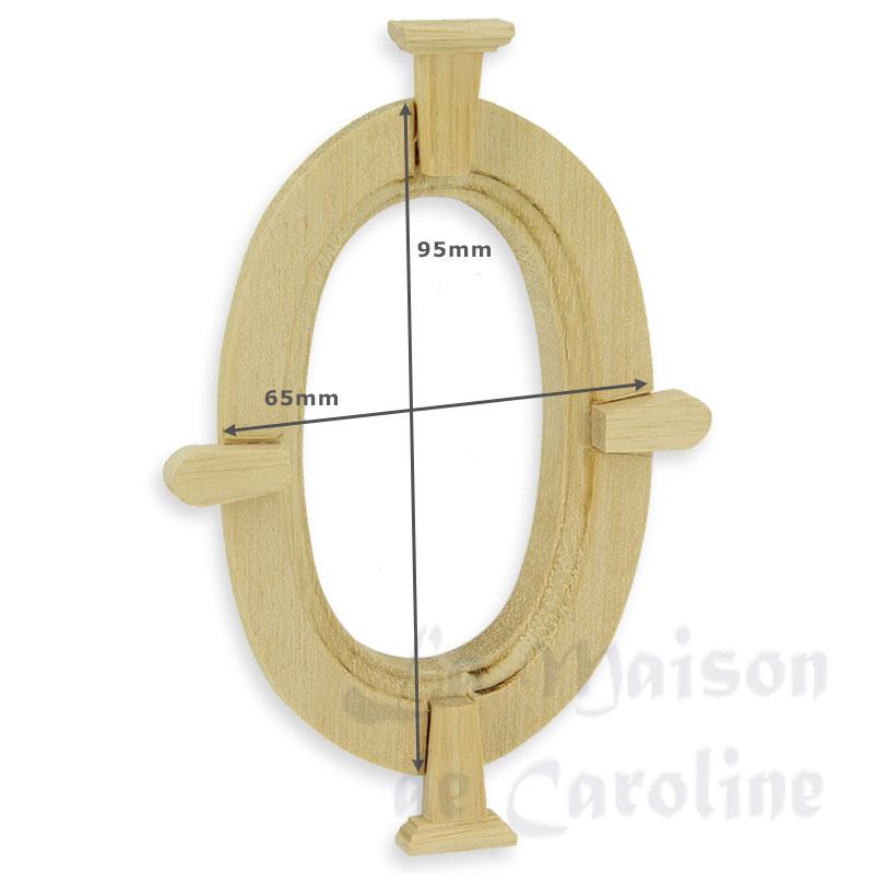 classic oval window barewood miniature 1:12 Bilder 1