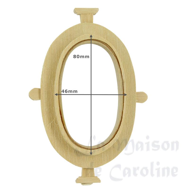 classic oval window barewood miniature 1:12 Bilder 2
