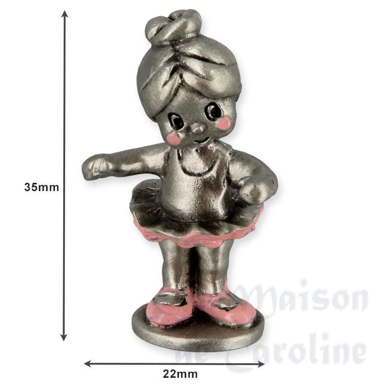 dancing girl, pewter miniature 1:12 Bilder 1