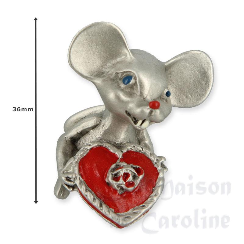 mouse, pewter miniature 1:12 Bilder 1