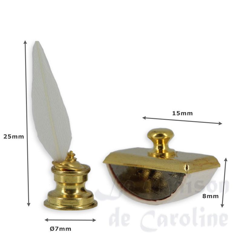 ink well miniature 1:12 Bilder 1