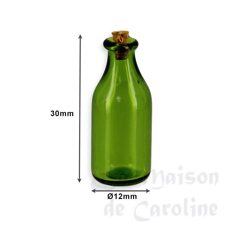 green glass jar with stopper miniature 1:12 Bilder 1