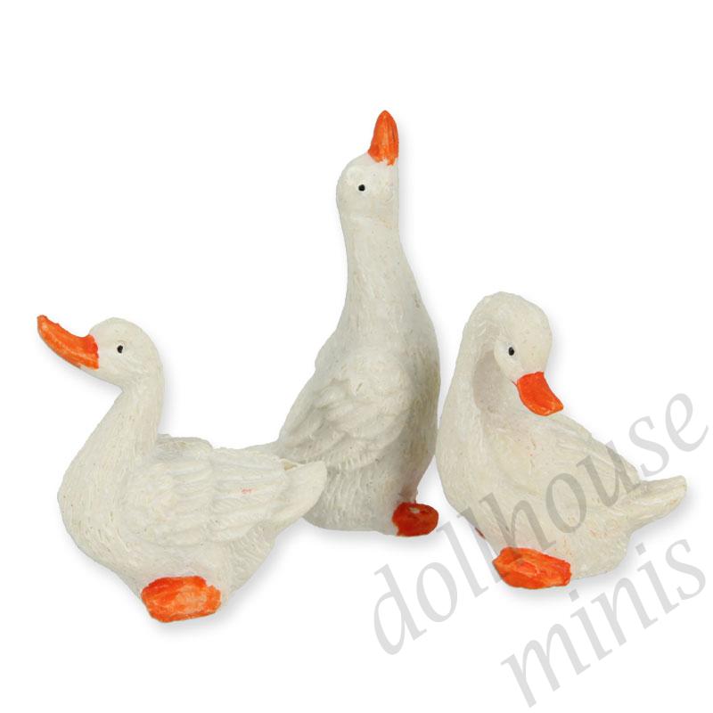 white goose Miniature 1:12