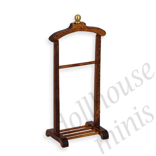 valet walnut miniature furniture 1:12
