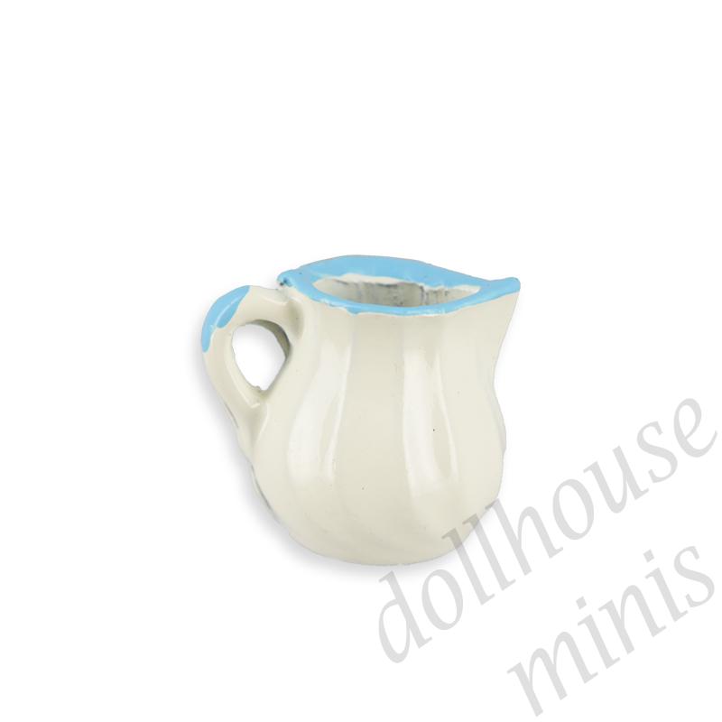 milk pot blue Miniature 1:12
