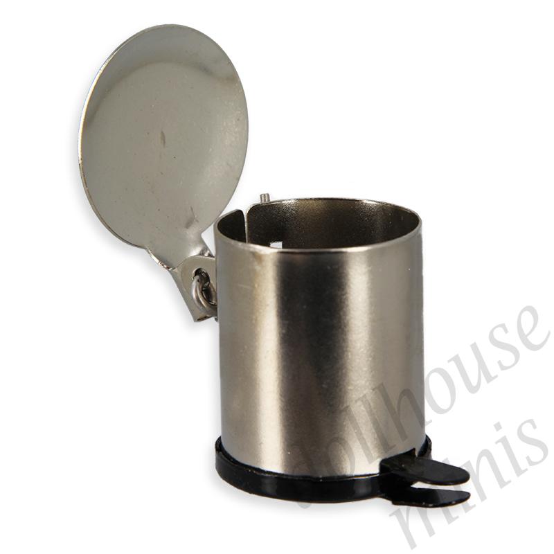 chrome pedal bin Miniature 1:12