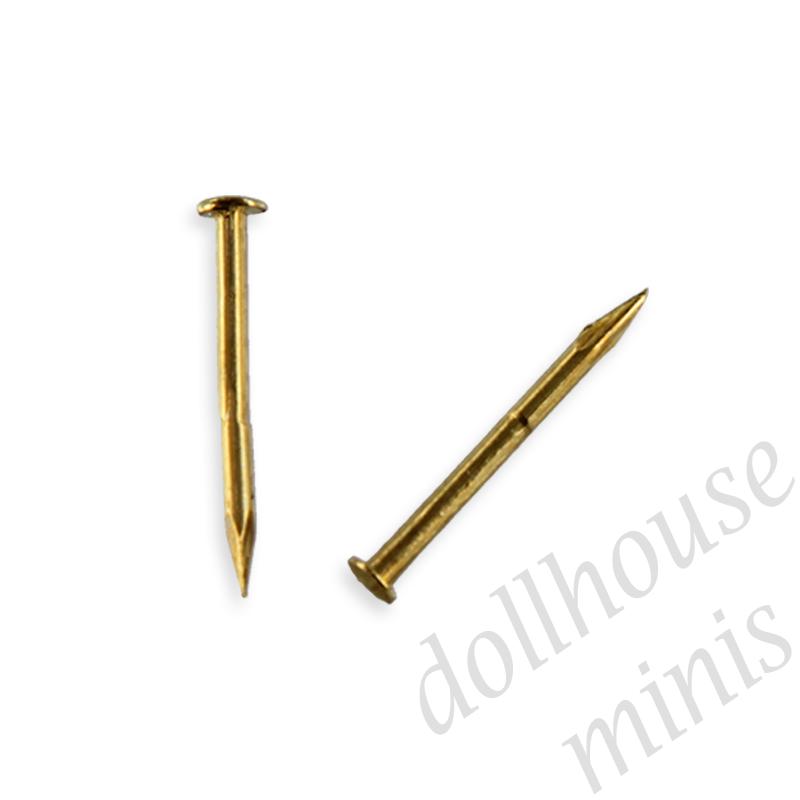 small nails 6mm - 100 pc for dollhouses 1:12 small nails 6mm - 100 pc for dollhouses 1:12