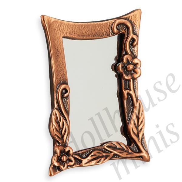 antic copper mirroir Miniature 1:12