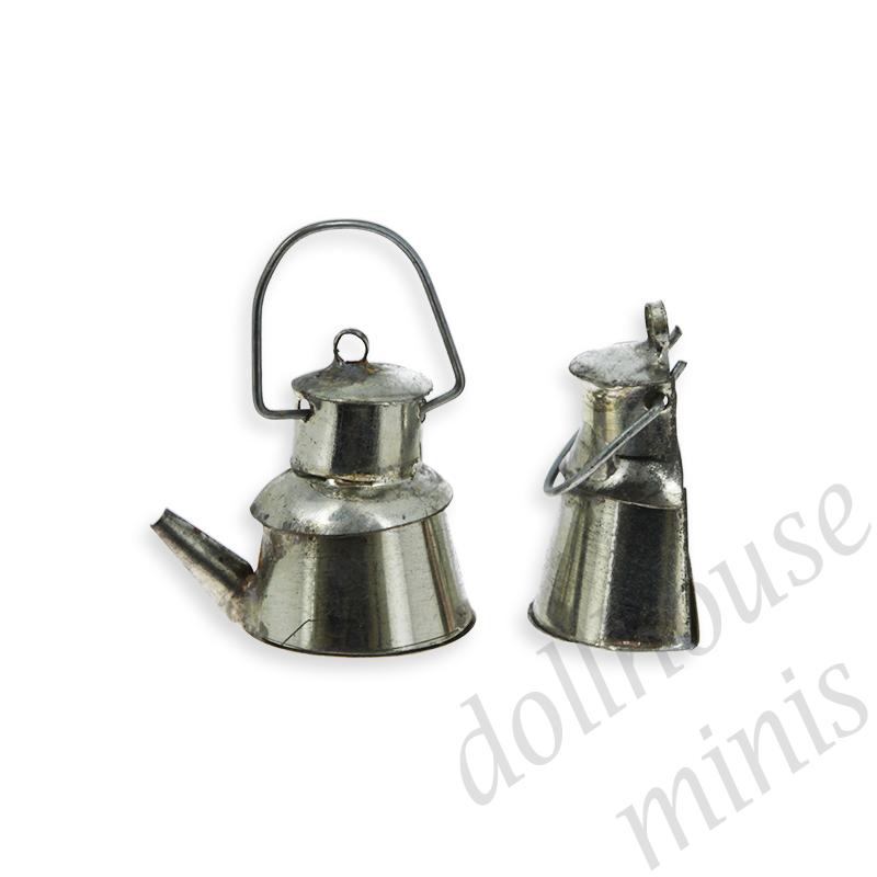 1/2 subject kettle tinplate Miniature 1:12