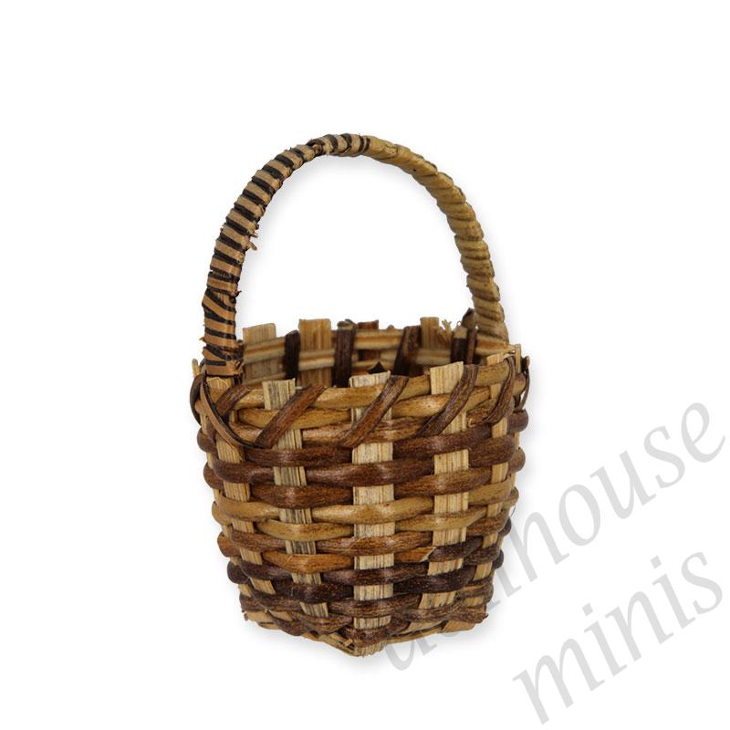 oval laundry basket 4cm Miniature 1:12 oval laundry basket 4cm Miniature 1:12