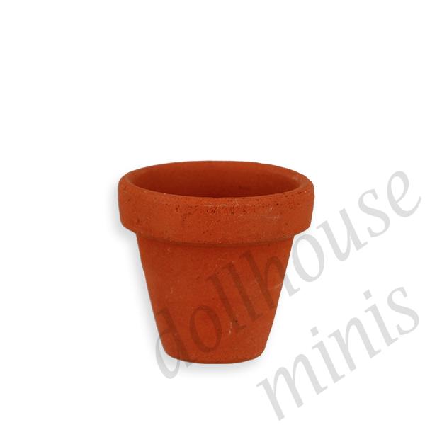 big flower pot terra cotta Miniature 1:12