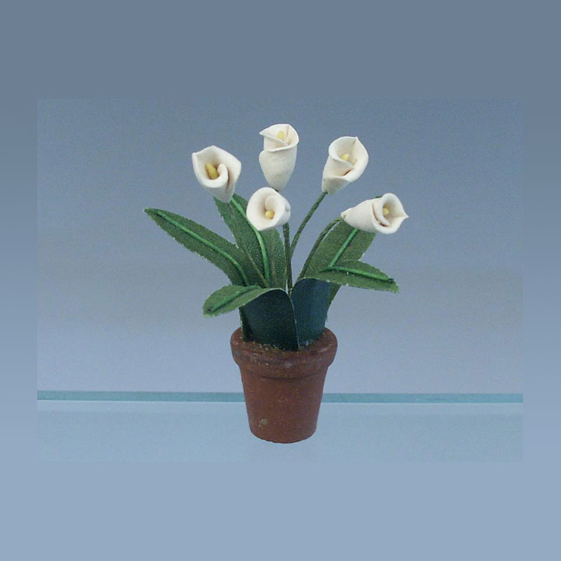 white flower plant Miniature 1:12