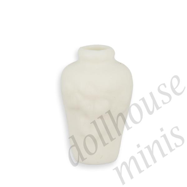 white vase Miniature 1:12