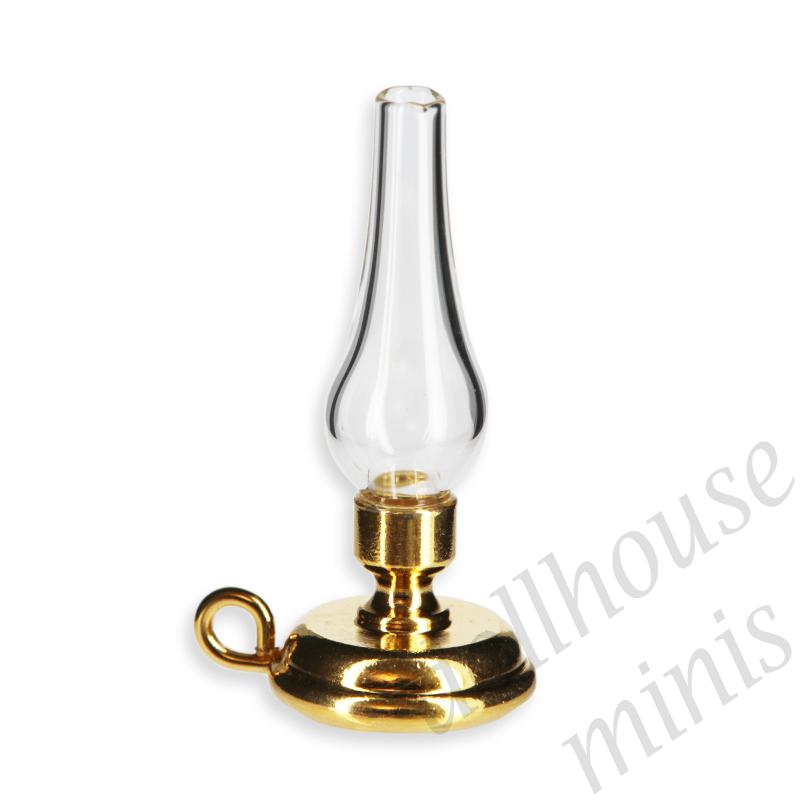 brass oil lamp Miniature 1:12 brass oil lamp Miniature 1:12