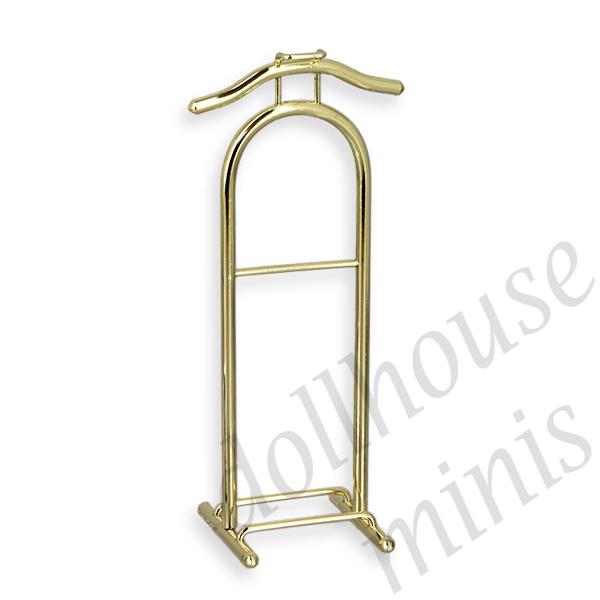 brass cloths stand miniature furniture 1:12 brass cloths stand miniature furniture 1:12