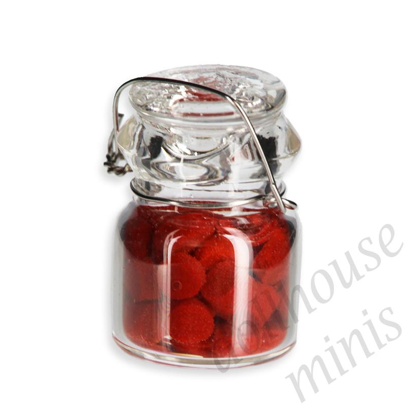 glass pickles tomatoes Miniature 1:12