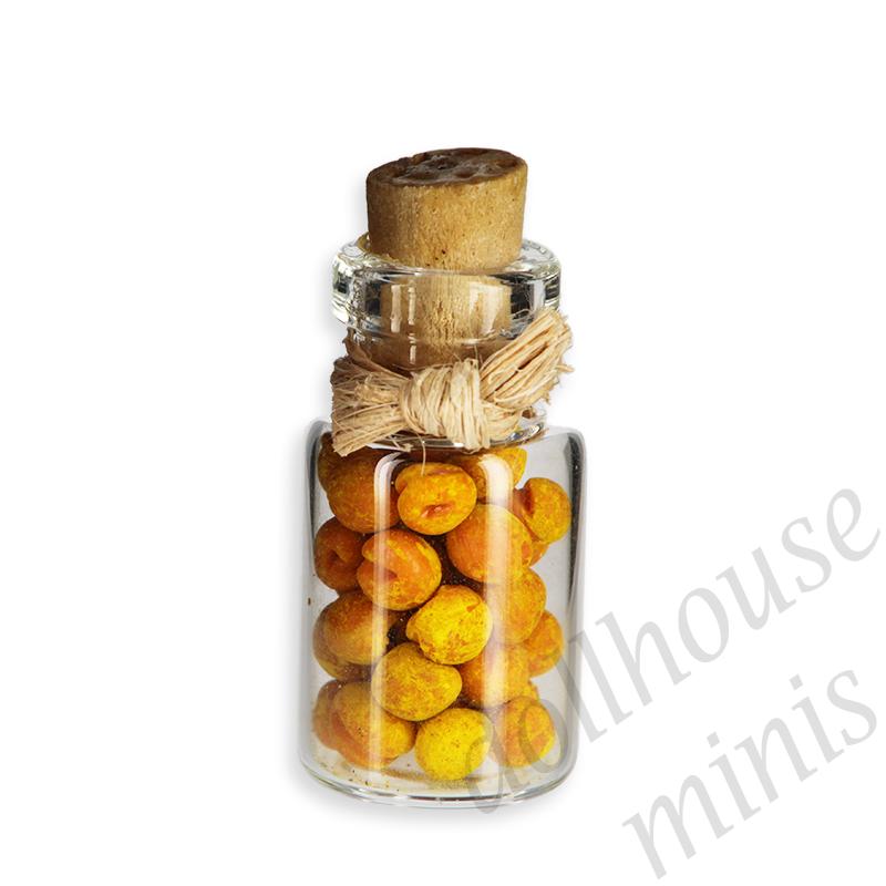 jar of preserved fruit, abricots Miniature 1:12 jar of preserved fruit, abricots Miniature 1:12