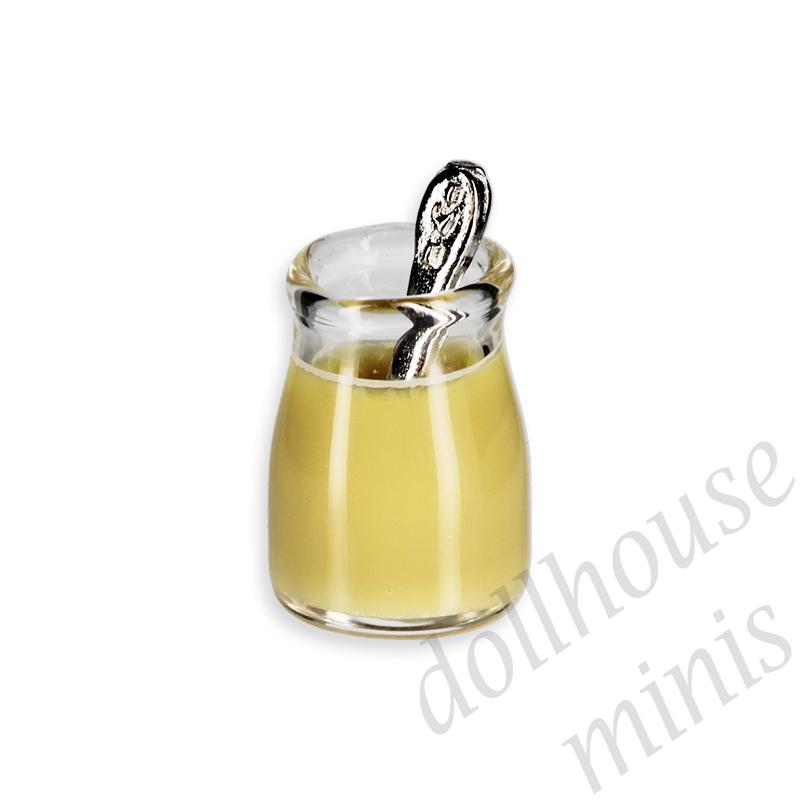 quetsch jar with spoon Miniature 1:12 quetsch jar with spoon Miniature 1:12