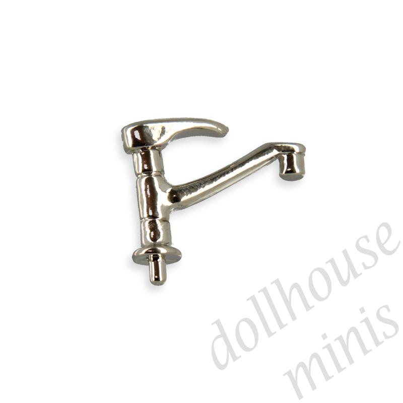 kitchen faucet silver for dollhouses 1:12