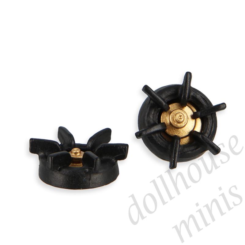 stove burners s/2 for dollhouses 1:12