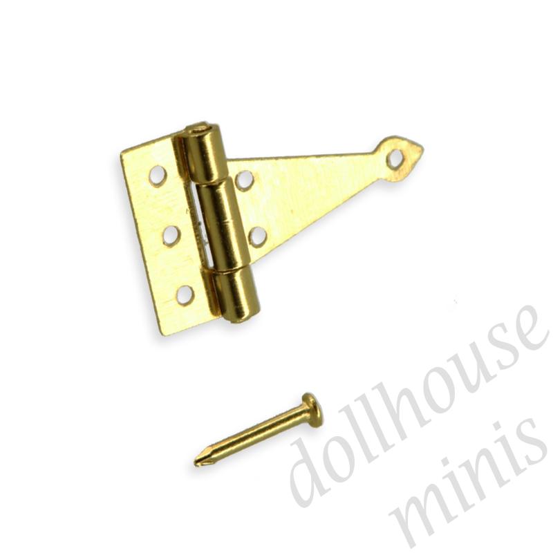 4 triangle hinges half for dollhouses 1:12
