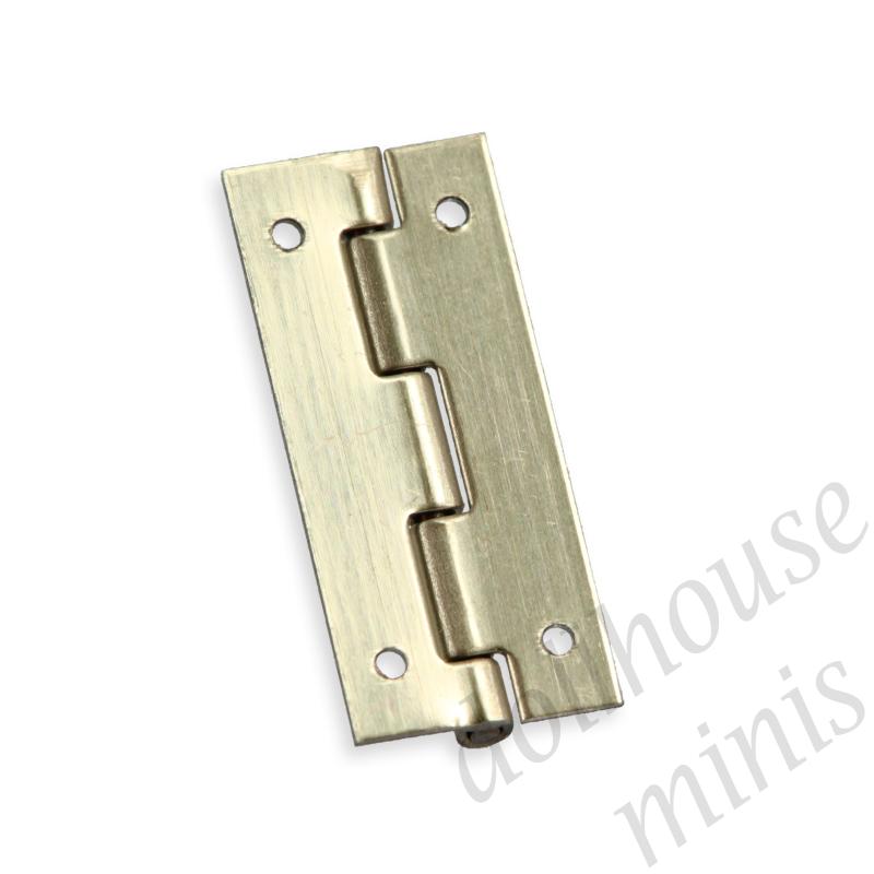 4 brass hinges 10x20mm for dollhouses 1:12 4 brass hinges 10x20mm for dollhouses 1:12