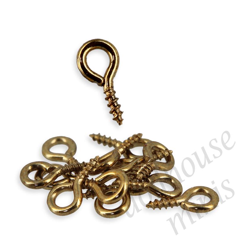 mini hooks, 50pcs in a bag for dollhouses 1:12 mini hooks, 50pcs in a bag for dollhouses 1:12