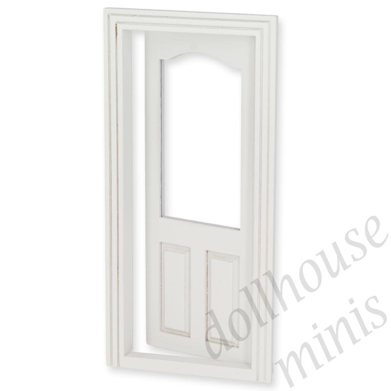 shop door w window white- for dollhouses 1:12 shop door w window white- for dollhouses 1:12