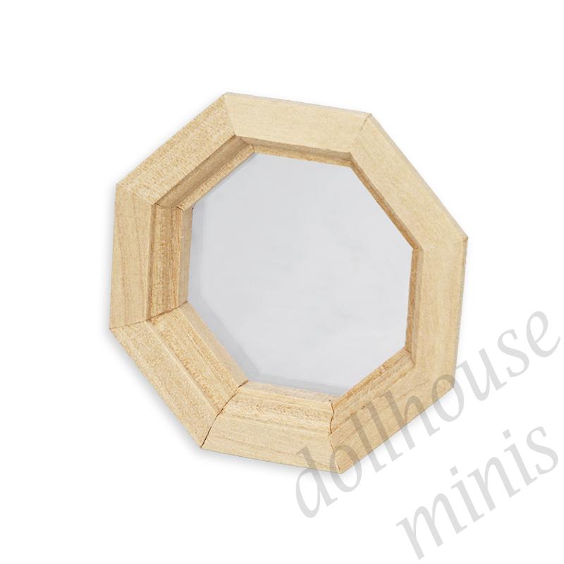octogone window bare wood for dollhouses 1:12 octogone window bare wood for dollhouses 1:12
