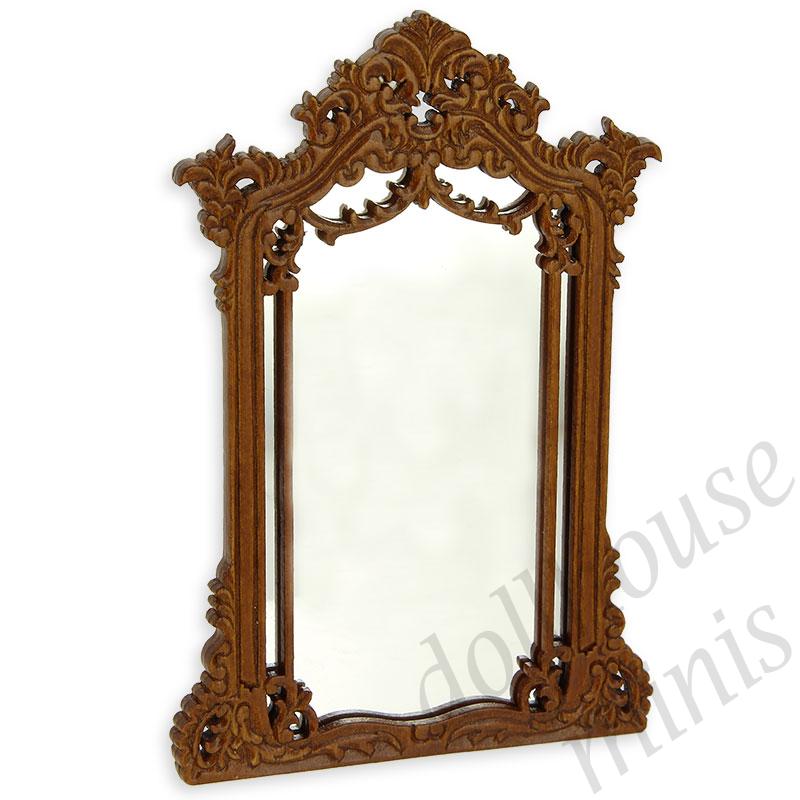 mirror walnut  Trianon collectible furniture 1:12