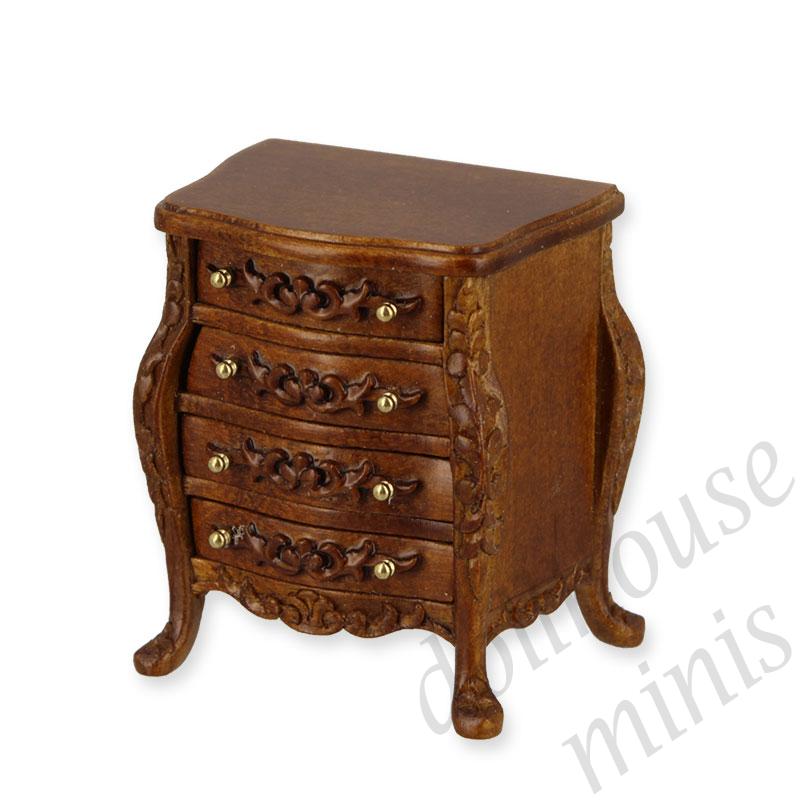 bedstand louis xvi ivory-lowers  Trianon collectible furniture 1:12