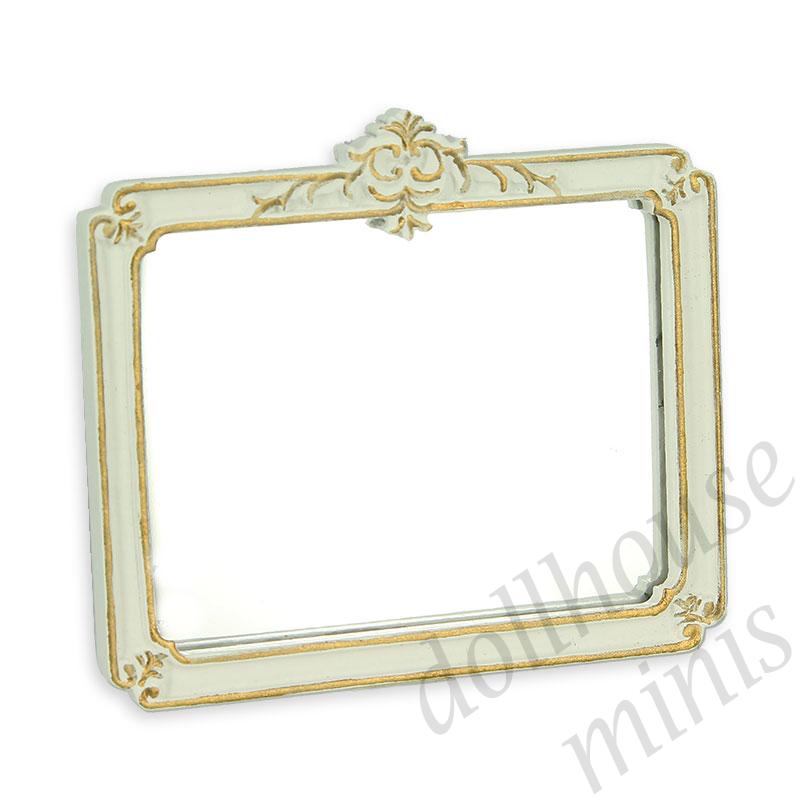 mirror ivory-gold Trianon collectible furniture 1:12 mirror ivory-gold Trianon collectible furniture 1:12