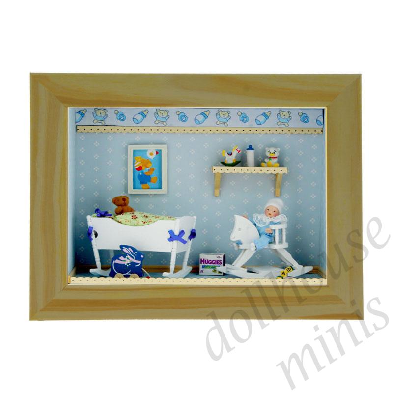 showcase (kit) nursery blue 1:12