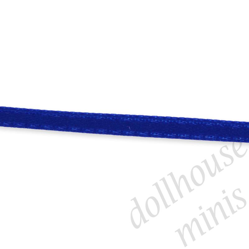satin ribbon 2m - royal blue for dollhouses 1:12 satin ribbon 2m - royal blue for dollhouses 1:12