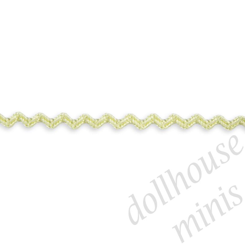 tiny rick rack yellow - 2m for dollhouses 1:12 tiny rick rack yellow - 2m for dollhouses 1:12