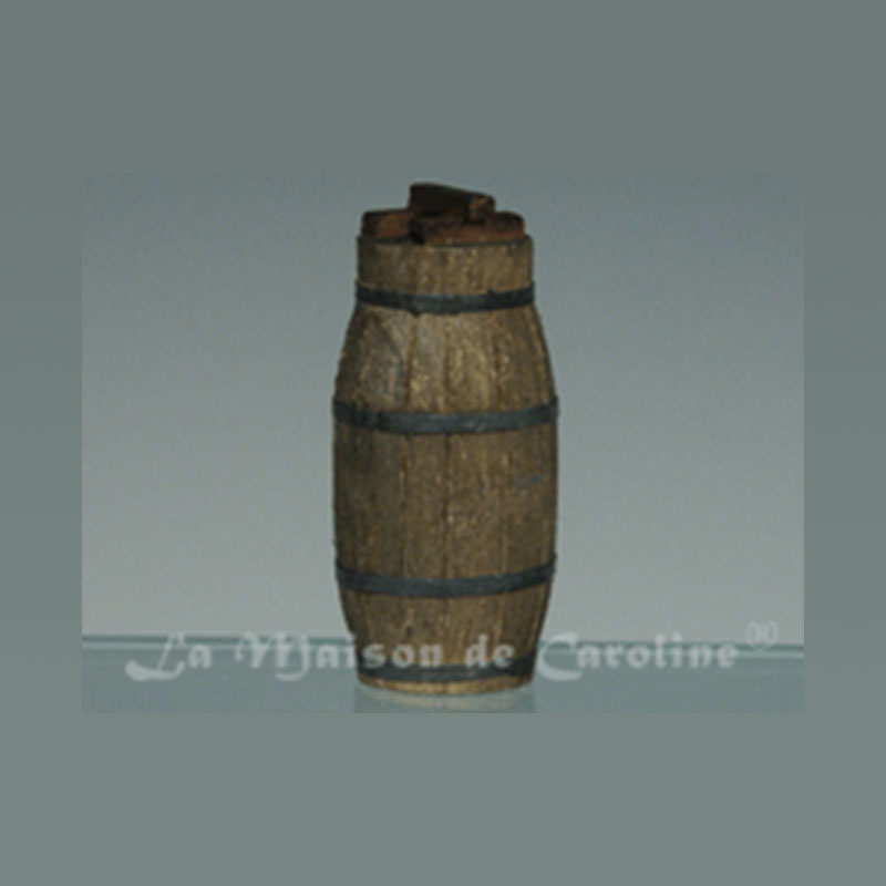 big barrel with tap (glued) Miniature 1:12 big barrel with tap (glued) Miniature 1:12