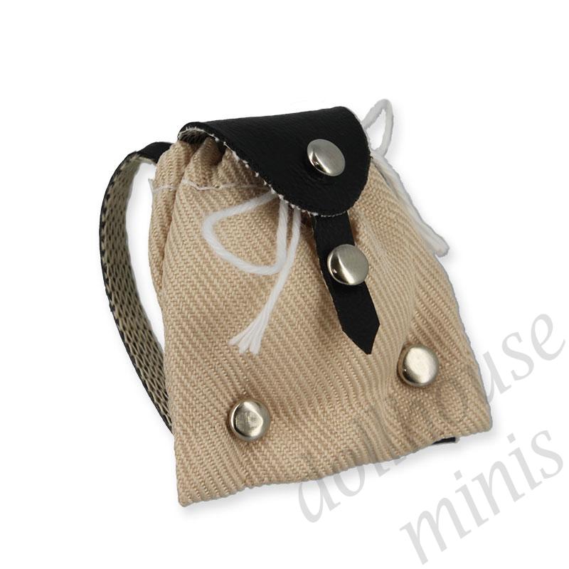 beige rucksac Miniature 1:12 beige rucksac Miniature 1:12