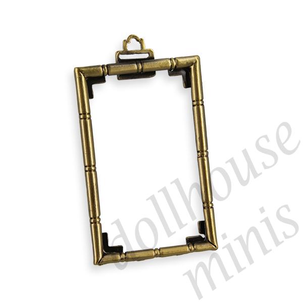 brass frame bamboo antique Miniature 1:12 brass frame bamboo antique Miniature 1:12