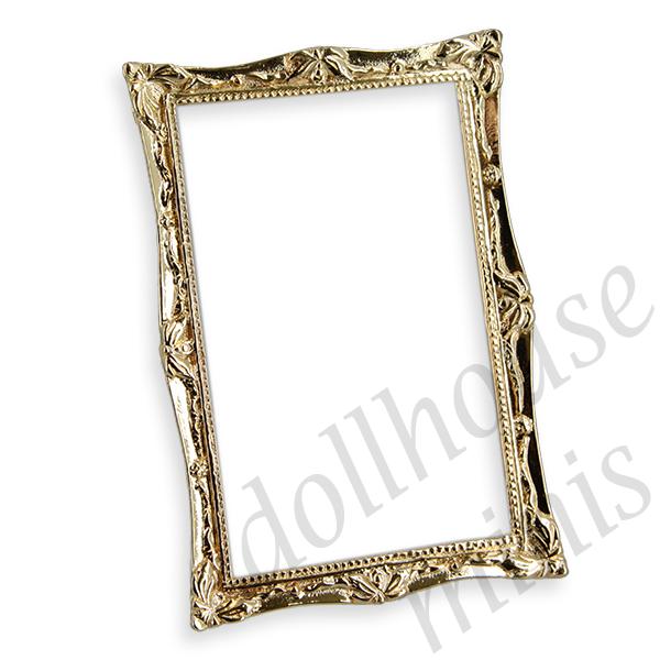 brass frame gold Miniature 1:12 brass frame gold Miniature 1:12