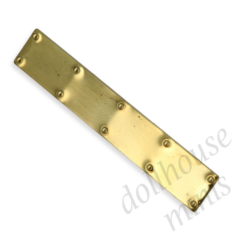 kick plate gold for dollhouses 1:12